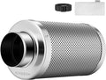 VIVOSUN 6 Inch Air Carbon Filter Smelliness Control with Australia Virgin Charcoal for Inline Duct Fan, Grow Tent, Pre-Filter Included, Reversible Flange 6"x 16"