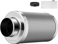 VIVOSUN 4 Inch Air Carbon Filter Smellines Control with Australia Virgin Charcoal for Inline Duct Fan, Grow Tent, Pre-filter Included, Reversible Flange 4" x 12"