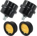 Hordion 2 Pack Air Compressor Silencer, 1/4" Thread Air Compressor Intake Filter Sound Muffler Replacement Parts 13mm for Blowers Generators Exhaust Ports
