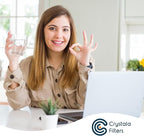 Crystala Filters Compatible with Samsung DA29-00020B Refrigerator Water Filter, DA29-00020A/B, DA29-00020B-1, HAF-CIN/EXP, 46-9101, RF4267HARS, RF25HMEDBSR, RF28HMEDBSR, RS25J500DSR, 2 Pack