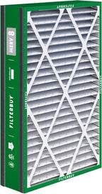 Filterbuy 16x25x5 Air Filter MERV 8 Essential Dust & Allergy Defense (2-Pack), Electrostatic Pleated HVAC AC Furnace Filters for Trion Air Bear 255649-105 and More (Actual Size: 15.63 x 24.13 x 4.88)