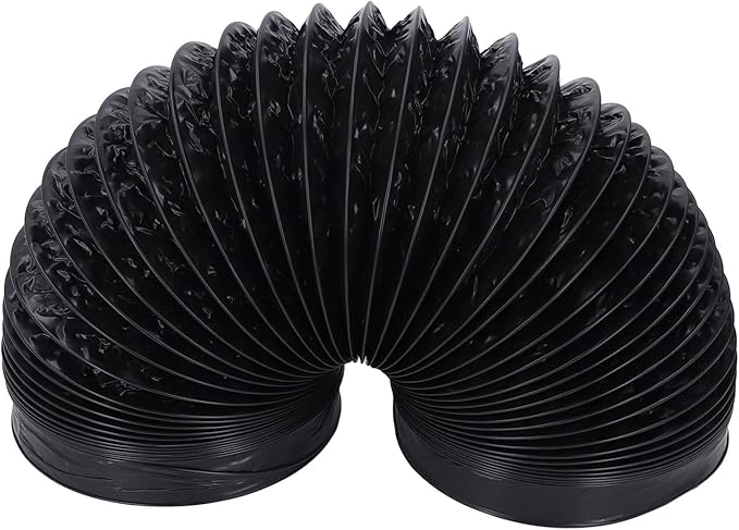 Respicefinem 7in Dryer Vent Exhaust Duct Hose Thickened PVC Aluminum Foil 6 56ft Flexible Insulated Air Ducting For Kitchens Greenhouses HVAC And Grow Rooms
