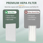 115115 Replacement Filters A Size 21 for Winix PlasmaWave 5300-2, C535, 6300, 5300, 6300-2, P300, AM90, 9000, 5000, 5000B, C909, 9800 Air Purifier, 3 True HEPA Filters