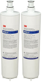 3M Water Filtration Replacement Cartridge for Commercial Ice Maker Machine HF20-S for High Flow Serie ICE120-S, Reduce Sediment, Microplastics, Chlorine Taste and Odor, Cyst, Inhibit Scale (Pack of 2)