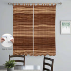 Brown Western Living Room Curtains 96 Inch Length, Window Curtains Tab Top, Vintage Farmhouse Wood Barn Door Light Filtering Window Treatments Drapes 52"x96" 2 Panel