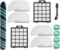 AZ4002 filter Compatible with shark detect pro/Shark Power Detect Upright Vacuum AZ4000 AZ4002 AZ4000C-2HEPA+4Foam&Felt Filters+1Cleaning Brush+4Odor Neutralizer Cartridge+1Main Brush (12pcs) (12 pcs)