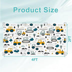 6 Pcs Fluorescent Light Covers for Ceiling Lights Construction Vehicle Excavators Trucks Mountains Decorative Magnets Light Filters for Office Home Classroom Must Haves 4’ x 2’