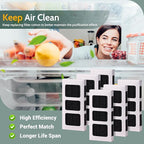 6 Pack Refrigerator Air Filter Replacement for PAULTRA2, Compatible with Pure Air Ultra 2/242047805 / EAP12364179