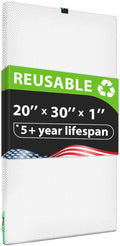 Reair 20x30x1 Air filter, Washable and Reusable Air Filter 20x30x1 for AC HVAC Furnace, MERV 8 Air Filters Machine Washable & Dryer Friendly, AC Furnace Air Filter