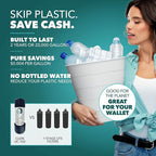 CuZn Under Sink Water Filter for Sink Faucet, 20K Gallons or 2 Year Filtration Life, Reduces PFAs, PFOS, Lead, Chlorine, Improves Taste of Tap Water, NSF/ANSI 42 & 372 Certified High Performance