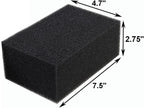 AQUANEAT 2 Pack Aquarium Bio Sponge Filter Media Pad Cut-to-Size Open Cell Foam Sheet for Fish Tank Sump (7.5" x 4.7" x 2.75")