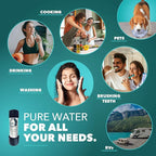 CuZn Under Sink Water Filter for Sink Faucet, 10K Gallons or 1 Year Filtration Life, Reduces PFAs, PFOS, Lead, Chlorine, Improves Taste of Tap Water, NSF/ANSI 42 & 372 Certified High Performance