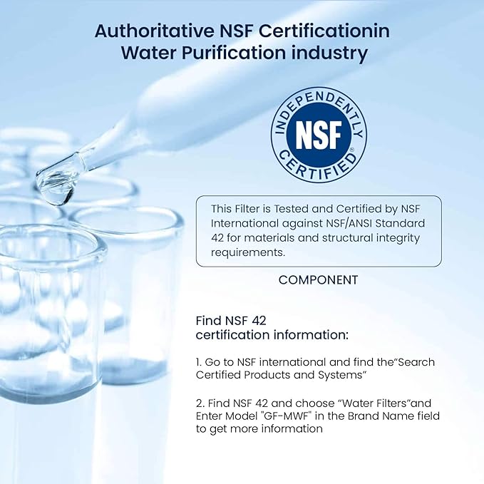 GLACIER FRESH Replacement for MWF Refrigerator Water Filters, SmartWater MWFP, MWFA, GWF, HDX FMG-1, WFC1201, RWF1060, 197D6321P006, Kenmore 9991, 2 Pack