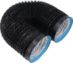 Respicefinem 7in Dryer Vent Exhaust Duct Hose Thickened PVC Aluminum Foil 6 56ft Flexible Insulated Air Ducting For Kitchens Greenhouses HVAC And Grow Rooms
