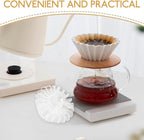 Portable Coffee Filter Paper Holder for Precise Filtration Lightweight Coffee Maker Accessory for Home Office Travel and Washable