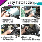 8 Pcs Face Shield Replacement Window Compatible with Jackson Safety Premium Face Shield Mask, Protective Lens for Grinding and Welding, Durable and Scratch-Resistant, Clear Tint, Uncoated