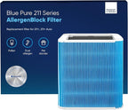 BLUEAIR Blue Pure 211+ Series AllergenBlock Filter, Genuine Replacement, Blueair Allergies, Pet Dander, Pollen, Dust, Blue Pure 211+ Series AllergenBlock Filter Fits Blueair 211+ and 211+ Auto