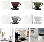 Cone Shape Coffee Filter Cup with Comfortable Grip Portable Dripper Household Hand Brewed Maker Coffee Filter
