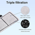 12pcs Filter Cartridges for Top Fin EF-S & BF5 BETTAFLO, 3.7x2.1in/9.5x5.5cm Fish Tank Filter Cartridge Replacement Parts for Aquarium Water Filtration (Grey)