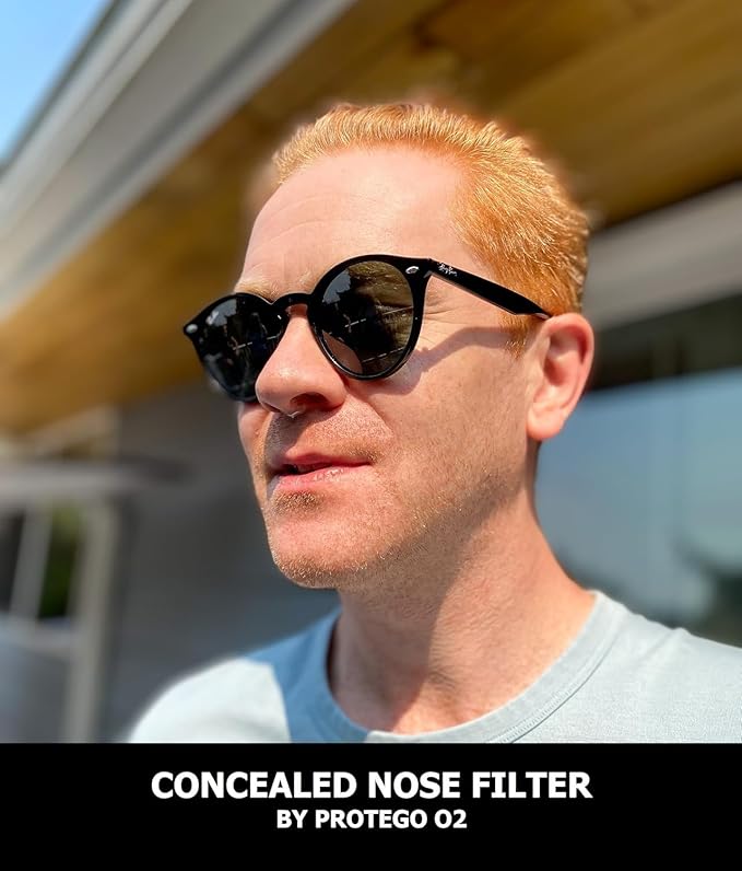 O2 Nose Filters with 3M Filtration - Nasal Screens for Allergies, Dust & Smoke - Drug-Free & Latex-Free Nose Filters - Invisible Allergy Protection (Small x 20)