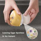 Egg Washer Cleaner for Fresh Eggs, Universal Egg Wash and Brush Scrubber for Cleaning Eggshell,Cute Chicken Coop Essentials, 1pcs