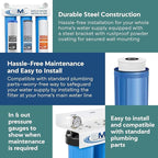 Applied Membranes Inc. 3-Stage Whole-House Water Filter System, (#)-Inch Lead Filter Cartridges