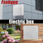 Electrical Box 24 x 20 x 8 Inch Indoor Outdoor Electrical Enclosure Box Steel Junction Box Wall Mounted Universal Electrical Project Box with Safety Locks and Mounting Plates