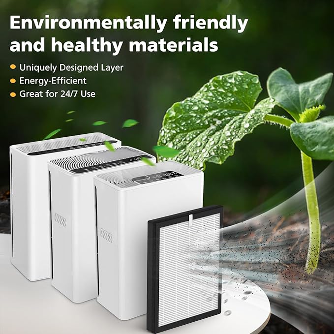 G3 Air Purifier Replacement Filter for AMEIFU, Compatible with AMEIFU G3 Sferf-30 (FXAP2W) Air Purifier For VEWIOR A3 Air Purifier filter For Tailulu HQZZ-260 3-IN-1 HEPA, 3 Pack