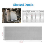 Valchoose 2PACK Stainless Mesh Screen 12”X24”(305mmX610mm), 20 Mesh 304 Steel Woven Wire Mesh, 1mm Hole Sturdy Easy to Cut Never Rust for Window Screen, Vent, Cage, Garden