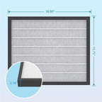 3-Stage Filters Replacement Set, Include MERV-10 Prefilter, Carbon and Hepa Filters, Compatible with X550 & X800