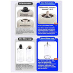 Compressed Air Pressure Filter Regulator Airtac BFR3000-C 3/8'' NPT 0-140 PSI Combo Piggybac Adjustable,Bracket,Gauge Semi-Auto Drain