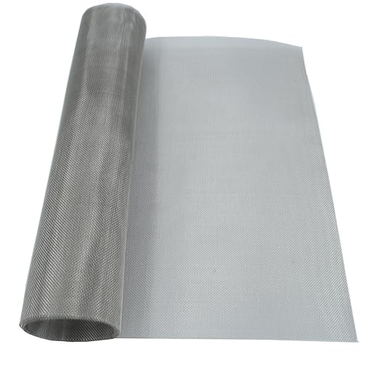 Stainless Steel Mesh Screen, 20Mesh, 15.7"x47.2" (40x120cm), Woven Fine Wire Mesh, Easy to Cut for Air Vent, Cage, Garden, Window Screen and DIY Projects