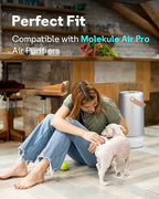 Leemone 1 Pack Air Pro HEPA Tri-Power Filter Compatible with Molekule Air Pro | Air Purifier, High-Efficiency Replacement Filter