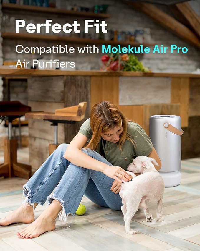 Leemone 1 Pack Air Pro HEPA Tri-Power Filter Compatible with Molekule Air Pro | Air Purifier, High-Efficiency Replacement Filter