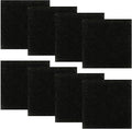 Resinta 8 Pack Activated Carbon Compost Caddy Filters Kitchen Compost Collector Replacement Filters Compatible with ECO 2000 Compost Collector (0.2 Inch Thickness)