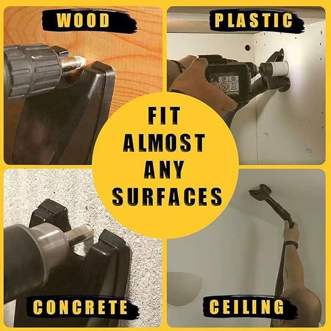 Drill Dust Collector - Heavy Duty Dust Bowl Vacuum, Power Tool Debris Catcher | Hole Saw Dustt Guard, Vacuum Attachment for Masonry Carpentry Construction, Traps Particles Protects Air Quality