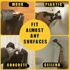 Drill Dust Collector - Heavy Duty Dust Bowl Vacuum, Power Tool Debris Catcher | Hole Saw Dustt Guard, Vacuum Attachment for Masonry Carpentry Construction, Traps Particles Protects Air Quality