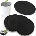 NewKe 12 Pack Natural Carbon Filter Refills for Chef'n 401-420-120 EcoCrock Counter Compost Bin, Indoor Compost Buckets, Carbon Filter Replacements Approx 6-1/2 x 5 Inches 3/8 Inch Thick