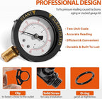 98209800 High Flow Manual Relief Valve/Air Relief Manual Valve Assembly with Pressure Gauge, Replacement for Pool and Spa Filter (2 PACK-98209800)