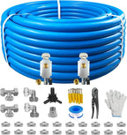 Compressed Air Line Kit, 3/4" x 50‘&120’&200‘&300‘ HDPE-Aluminum-HDPE Piping, Air Line Hose, Air Hose Kit with Air Compressor Accessories and Airline Tubing