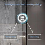 Bathroom Led Mirror ，Bathroom Mirror with LED Lights，Backlit Bathroom Mirror ，LED Mirror for Bathroom，Backlit Lighted Makeup Mirror，with Touch Sensor/Dimming/Demister pad(A,H100*W50cm/H39.4*W19.7IN)