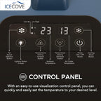 IceCove Portable Air Conditioner, 2500BTU Fast Cooling Car AC Unit, 250W Low Power Consumption, 25.5VDC, 2 Fan Speed, 3 Light Mode for Tent Camping RV Truck Van Life Home (Battery Not Included), Blue