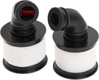 1/10 RC Air Filter,Universal Capped Air Filter Cover with Element Sponge & On/Off Power Switch Battery Receiver & 4 Cell AA Battery Container Case Holder Pack Box with JST Plug
