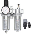 Compressed Air Line Filter, Aluminum Alloy Filter Back Fastening Design 5-60℃ Operating Temperature Range Oil Trap Separator for Teaching Laboratory