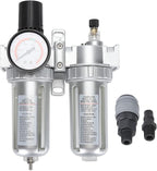 Compressed Air Line Filter, Aluminum Alloy Filter Back Fastening Design 5-60℃ Operating Temperature Range Oil Trap Separator for Teaching Laboratory