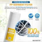 Max Water 1 Micron 20 x 4.5 Sediment Filter 20 inch Whole House BB Water Filteration System Replacement Compatible Cartridge DGD-5005-20, FP25B, AP810-6, FPMB5-20, P5-20, 155358-43, SDC-45-2005