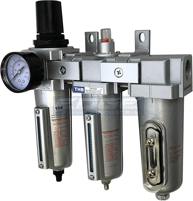 3/4" NPT, Compressed AIR Filter Regulator COALESCING Desiccant Dryer, AUTO Drain
