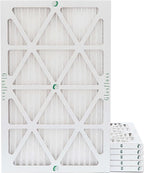 Glasfloss 12x25x1 MERV 10 (FPR 5-6) Pleated Air Filters Box of 6. Actual Size: 11-1/2 x 24-1/2 x 7/8