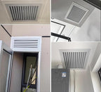 Louvered Vent/Access Panel, Decorative Removable Grille Filters Covers with Mesh Cover, Wall and Ceiling Inspection Service Door Loft Hatch(45x50cm/17.7x19.7in)