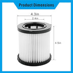 Suitable for DeWalt DCV580/DCV581H Vacuum Filter Replacement, Pack of 2